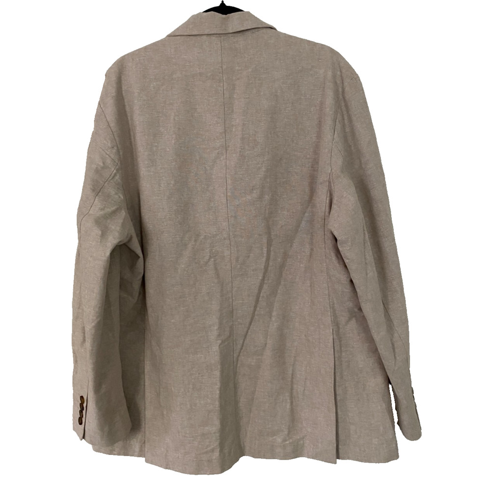 Havanera Co Summer Breeze Beige Linen Cotton Blazer Sport Coat 44 XL Coastal - Picture 2 of 9
